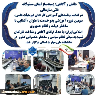 دانش و آگاهی؛ زمینه‌ساز ایفای مسئولانه نقش سازمانی 